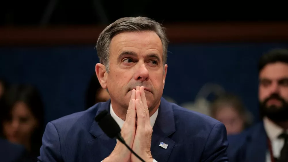 FILE PHOTO: Central Intelligence Agency (CIA) Director John Ratcliffe attends a U.S. House Intelligence Committee hearing on worldwide threats, on Capitol Hill in Washington, D.C., U.S., March 19, 2026. REUTERS/Kylie Cooper/File Photo