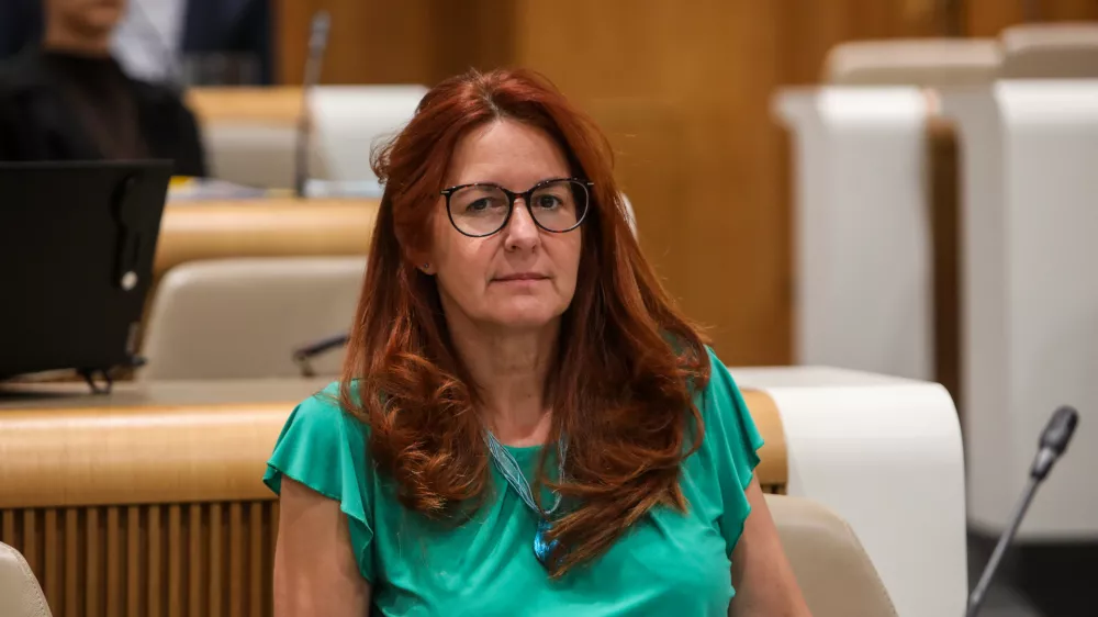 - Andreja Katič poslanka SD,- 01.06.2026. - Zasli&scaron;anja kandidatov za ministre 4. vleda Janeza Jan&scaron;e pred parlamentarnimi odbori v DZ RS.//FOTO: Bojan Velikonja