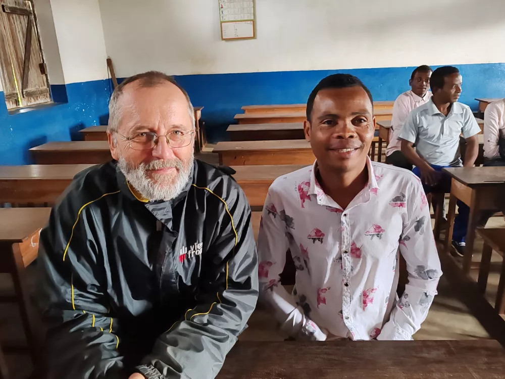 Misijonar Janez Mesec deluje na Madagaskarju. / Foto: Jana Lampe