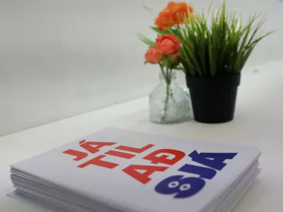 FILE PHOTO: Folders are on display at the "Yes to See" movement's office ahead of a referendum on whether Iceland should resume accession negotiations with the European Union, in Reykjavik, Iceland, August 27, 2026. REUTERS/Leonhard Foeger/File Photo