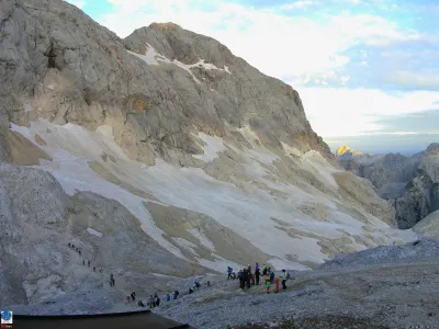 Mojstrana.Triglavski ledenik, 30. avgusta 2014. / Foto: Kamera Triglavski Ledenik, Http:/sta