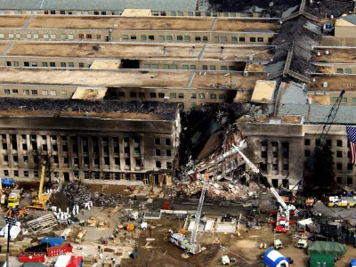 Pogled na Pentagon po napadu. / Foto: Usaf