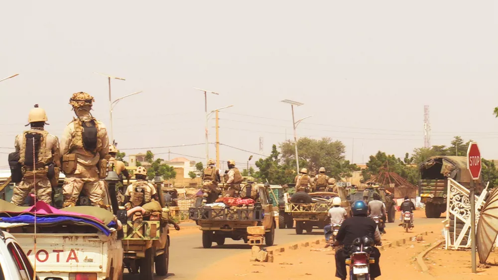 NIAMEY, NIGER - OCTOBER 10: French troops, under escort from Niger forces, withdraw from Niamey, Niger on October 10, 2023, after an order of the Niger's military rulers. Balima Boureima / AnadoluNo Use USA No use UK No use Canada No use France No use Japan No use Italy No use Australia No use Spain No use Belgium No use Korea No use South Africa No use Hong Kong No use New Zealand No use Turkey