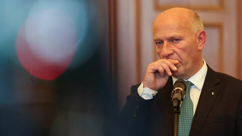 Berlin's Governing Mayor Kai Wegner attends a press conference about a cyberattack which hit the Berlin's Senate network, in Berlin, Germany, August 28, 2026. REUTERS/Maryam Majd