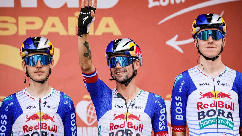 01 Primoz Roglic of Red Bull - BORA - hansgrohe during the La Vuelta Espana 2026 from Monaco to Granada, Stage 5 from Falset to Roquetes of 173km in Catalonia, on 26th of August, 2026 in Spain.,Image: 1128615037, License: Rights-managed, Restrictions: RESTRICTED TO EDITORIAL USE, Model Release: no 