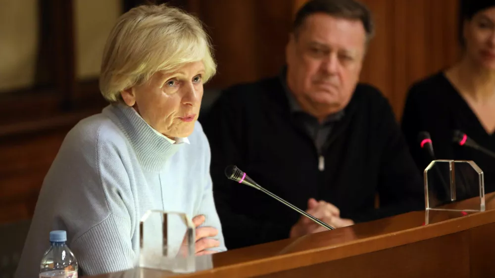 Antonija Poplas Susič, direktorica Zdravstvenega doma ZD Ljubljana- 17.01.2023 &ndash; Mestna občina Ljubljana (MOL) - novinarska konferenca ljubljanskega župana Zorana Jankovića, na kateri je predstavil novi vodji oddelka za zdravje in socialno varstvo ter službe za lokalno samoupravo,//FOTO: Tomaž Skale