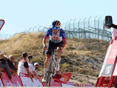 30-08-2026 Vuelta A Espana Tappa 09 Villajoyosa - Alto De Aitana 2026, Red Bull - Bora Hansgrohe Roglic, Primoz Alto De Aitana,Image: 1129357804, License: Rights-managed, Restrictions: PUBLICATIONxNOTxINxITAxFRAxNED, Model Release: no 
