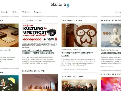 spletni portal eKultura, ministrstvo za kulturo