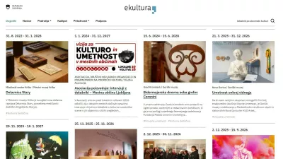 spletni portal eKultura, ministrstvo za kulturo