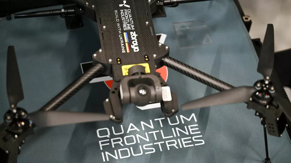 A drone at a Quantum Systems facility in Germany, August 25, 2026. REUTERS/Fariha Farooqui