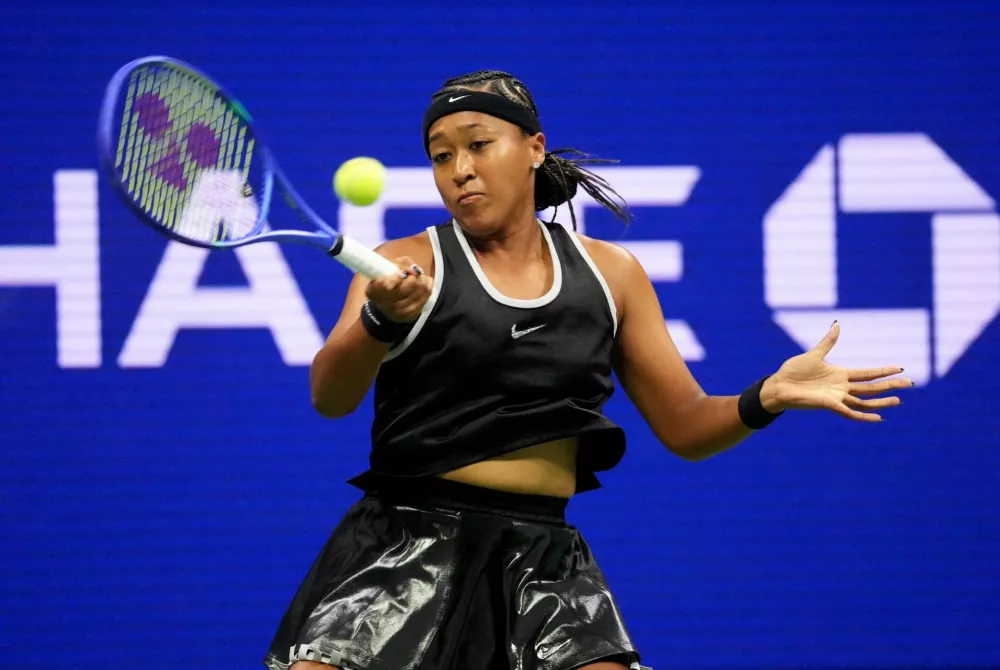 Tennis - U.S. Open - Flushing Meadows, New York, United States - August 31, 2026 Japan's Naomi Osaka in action during her first round match against Russia's Anastasia Zakharova IMAGN IMAGES via Reuters/Robert Deutsch