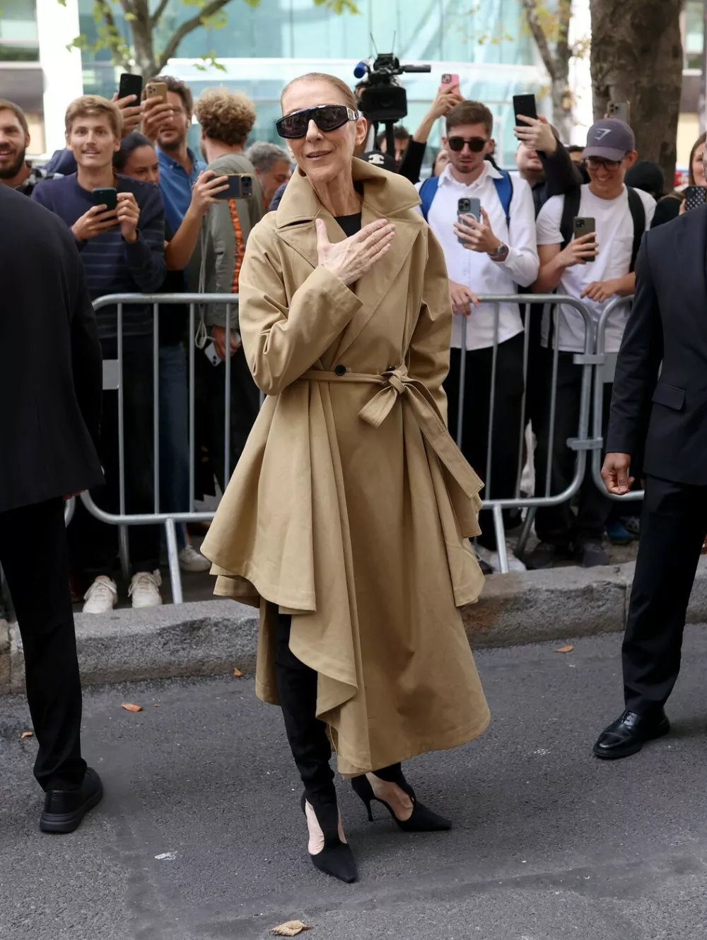 Celine Dion has arrived in Paris and is staying at the Royal Monceau. Her shows will begin on September 12 at the Pl&eacute;nitude Arena, a huge indoor venue located in Nanterre, in the Hauts-de-Seine department. She is scheduled to perform three concerts a week, on Wednesdays, Fridays, and Saturdays, in front of more than 30,000 spectators each night. Ten additional concerts are also scheduled for May 2027.,Image: 1129811156, License: Rights-managed, Restrictions:, Model Release: no 