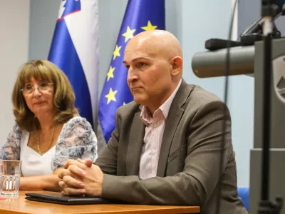 08.09.2026. Tiskovna konferenca Pisa, ministrstvo za izobraževanje. Minister Borut Rončević