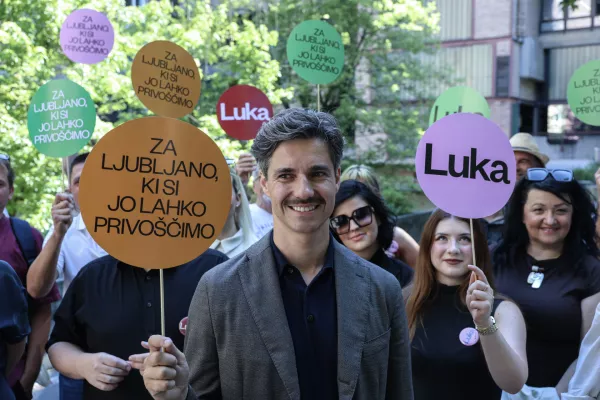 - 15.07.2026 - Luka Mesec najavil kandidaturo za župana Ljubljane - župan//FOTO: Jaka Gasar