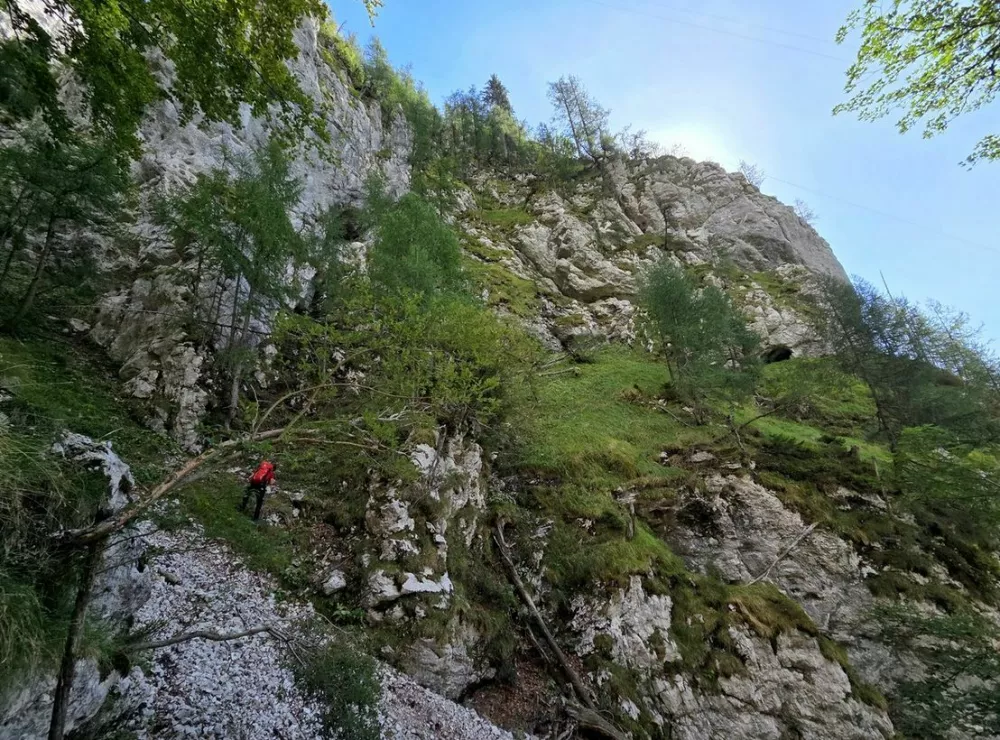 Iskalna akcija pogre&scaron;anega Francoza na Veliki planini.