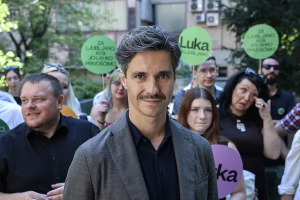 - 15.07.2026 - Luka Mesec najavil kandidaturo za župana Ljubljane - župan//FOTO: Jaka Gasar