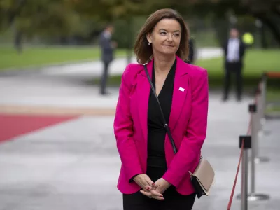 Tanja Fajon13.10.2025 - Uradni obisk generalnega sekretarja zveze NATOFOTO: Nik Erik Neubauer