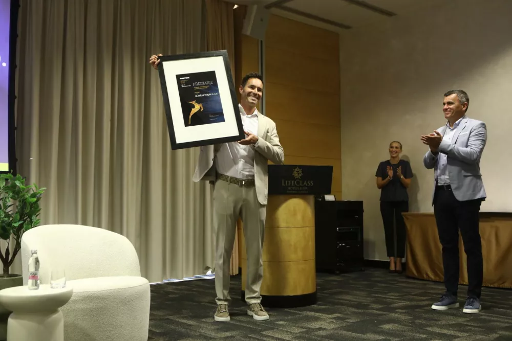 KLANČAR ŽERJAVI, d. o. o. &ndash; Andrej Klančar, 3.9.2026 -- Gazela 2026 - Primorsko notranjska Gazela regijski izbor najbolj&scaron;ih najhitreje rastočih podjetij &ndash; razglasitev Primorsko notranjske gazele - Hotel Slovenija Portorož GazeleFoto: Luka Cjuha​