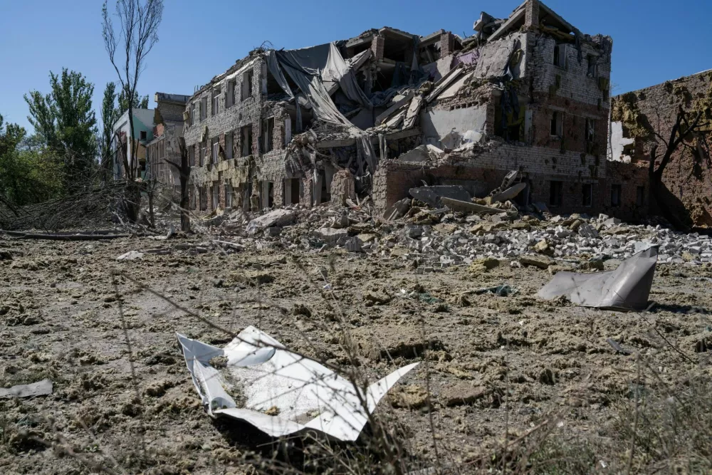 The site of Center for Extracurricular Activities buildings hit by a Russian air strike, amid Russia's attack on Ukraine, in the frontline city of Kramatorsk in Donetsk region, Ukraine September 1, 2026. Iryna Rybakova/Press Service of the 93rd Kholodnyi Yar Separate Mechanized Brigade of the Ukrainian Armed Forces/Handout via REUTERS ATTENTION EDITORS - THIS IMAGE HAS BEEN SUPPLIED BY A THIRD PARTY.
