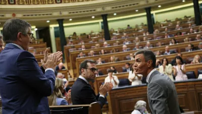 Spain's Prime Minister Pedro Sanchez reacts after speaking during a session to address the mass crossing of migrants into the enclave of Ceuta in late July, at the parliament in Madrid, Spain, September 3, 2026. REUTERS/Susana Vera
