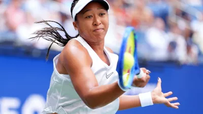 Tennis - U.S. Open - Flushing Meadows, New York, United States - September 3, 2026 Japan's Naomi Osaka in action during her second round match against Czech Republic's Katerina Siniakova IMAGN IMAGES via Reuters/Robert Deutsch   TPX IMAGES OF THE DAY