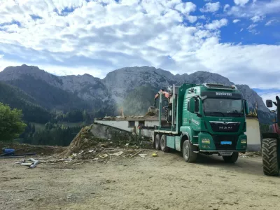 Iskrica, kmetija Bukovnik, požar, Solčavsko. Foto: Vlado O&scaron;ep / Foto: Vlado O&scaron;ep