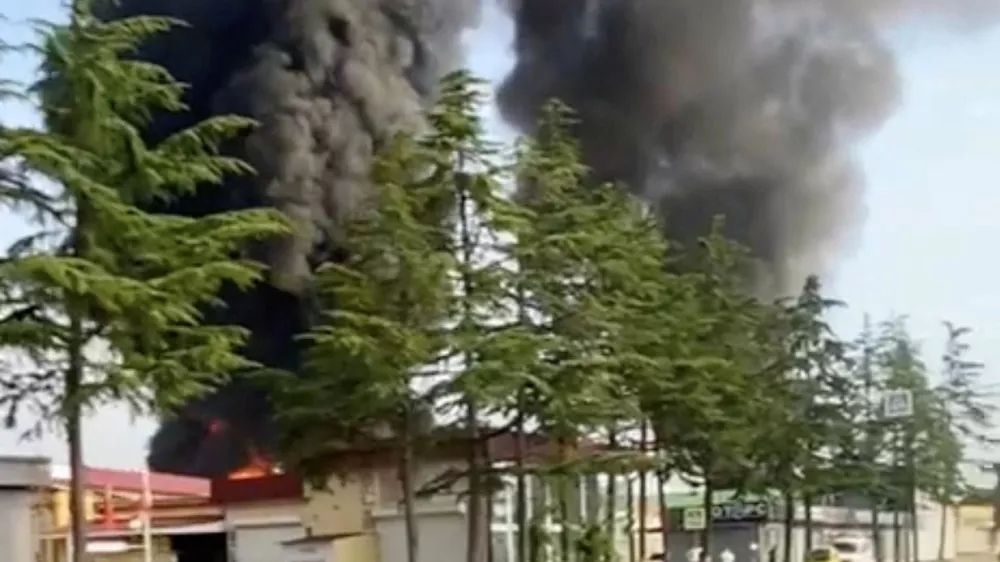 Smoke rises from an oil depot after a reported Ukrainian drone strike, in Krasnodar Krai, Russia, September 4, 2026, in this screengrab obtained a from social media video. Social Media/via REUTERS THIS IMAGE HAS BEEN SUPPLIED BY A THIRD PARTY. NO RESALES. NO ARCHIVES. NEWS USE ONLY.  Verification Lines: Reuters verified the location from buildings, trees, road signs and road layout which matched archive and satellite imagery. Location of fire: 43.43425955252491, 39.93569264949287. The date was confirmed by local authorities in the Krasnodar region saying on Telegram that a Ukrainian drone strike caused a fire at an oil depot. NASA Firms also detected thermal activity at the location on September 4. No older versions of the video found posted online before September 4.