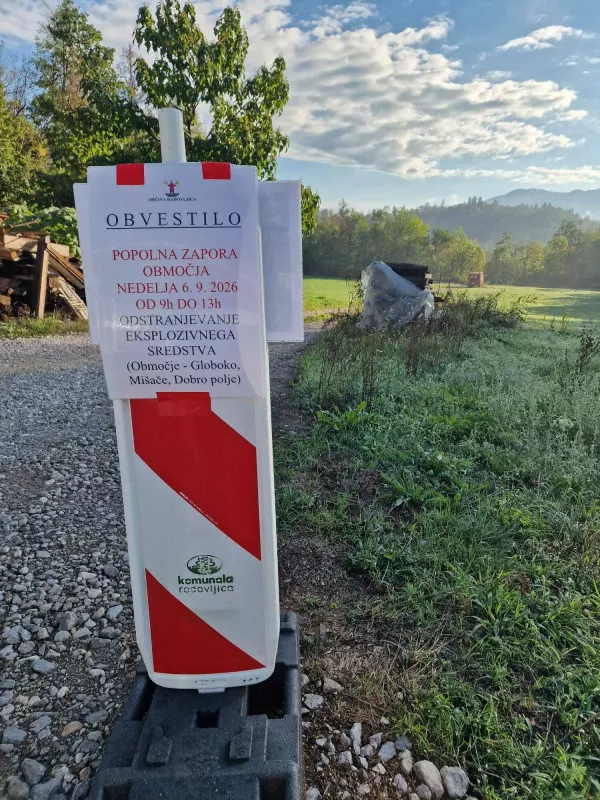 Deaktivacija bombe Globoko 6. 9. 2026
