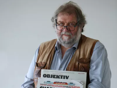 14.06.2017 - Ervin Hladnik Milharčič, kolumnist- Dnevnik 2017 - portreti za komentarje in kolumne - kolumnisti - novinarji - novinar//FOTO: Tomaž Skale / Foto: TomaĹľ Skale