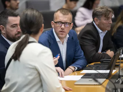 stranka ResnicaBoris Mijić15.06.2026 Državni zbor - parlament - Izredna seja DZ, na kateri bodo odločali o spremembah zakona o lokalnih volitvah ter obravnavali mandatno-volilne zadeve, v okviru katerih bi DZ potrdil mandata nadomestnima poslankamafoto: Nik Erik Neubauer