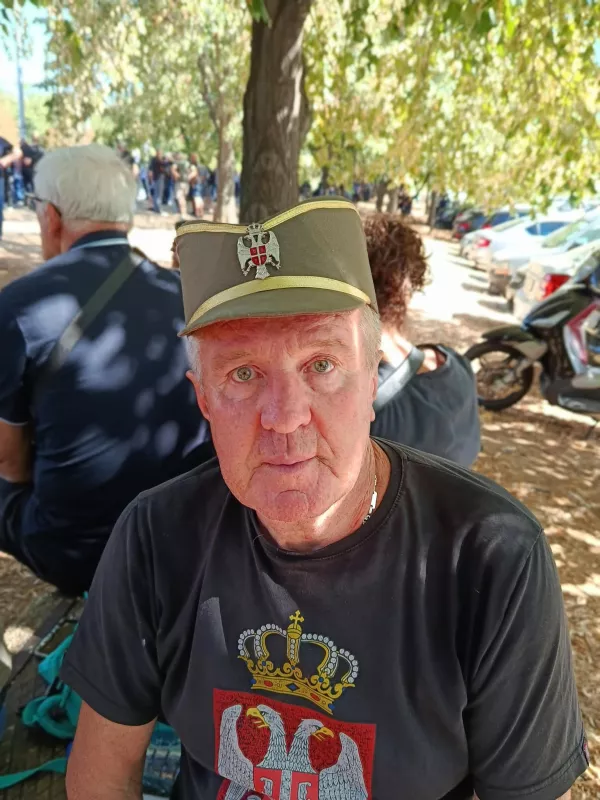 Slavoljub Simić na pogrebu Mladića