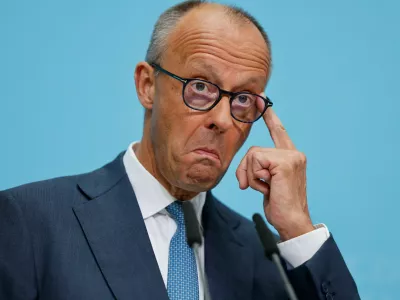 German Chancellor and Christian Democratic Union (CDU) party leader Friedrich Merz attends a press conference the day after the Saxony-Anhalt state elections in Berlin, Germany, September 7, 2026.  REUTERS/Axel Schmidt