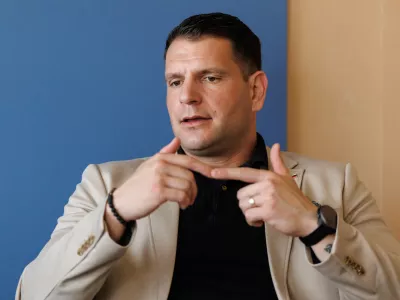 Ljubljana, DZ.Pogovor s predsednikom DZ Zoranom Stevanovicem.