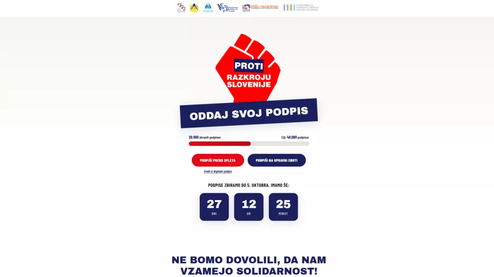 Proti razkroju Slovenije