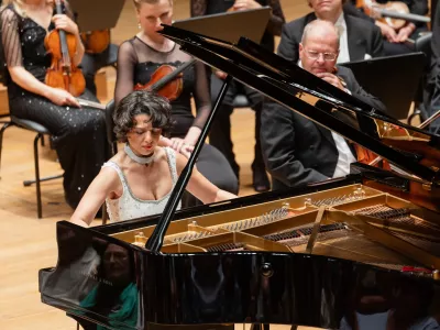 Pianistka Katja Buniati&scaron;vili na koncertu Berlinskih simfonikov, Ljubljana Festival, 6. 9. 2026