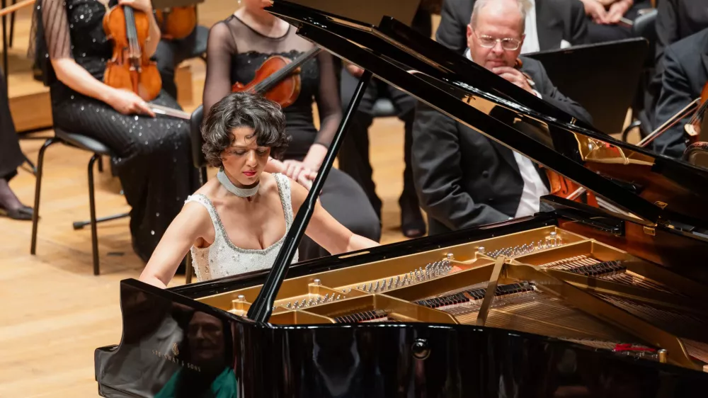 Pianistka Katja Buniati&scaron;vili na koncertu Berlinskih simfonikov, Ljubljana Festival, 6. 9. 2026