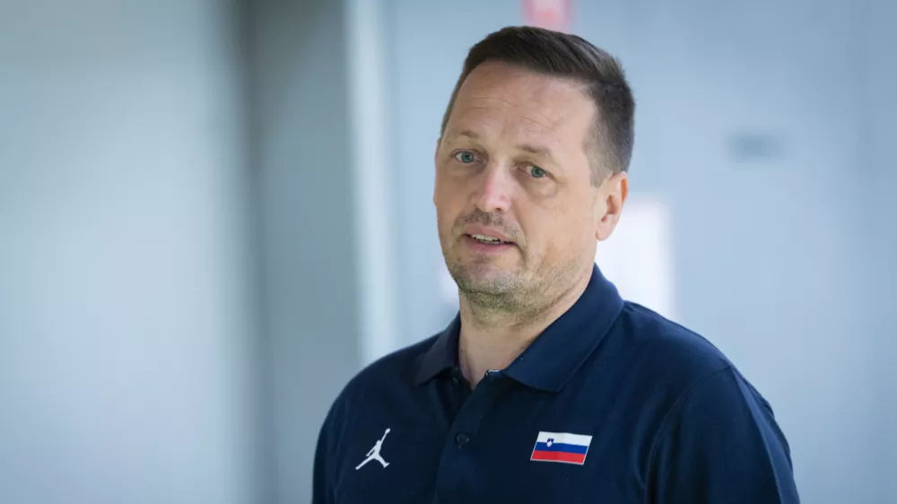 Ljubljana, Stozice.Uvodno medijsko druzenje moske clanske kosarkarske reprezentance ob zacetku priprav na zadnji cikel prvega dela kvalifikacij za svetovno prvenstvo 2027.Selektor Aleksander Sekulic.