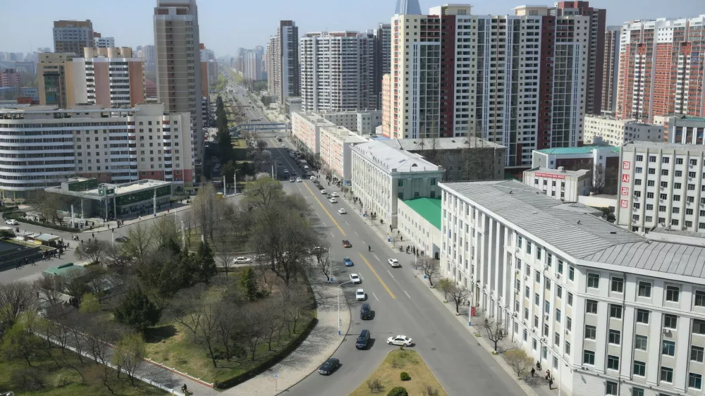 9143266 12.04.2026 A general view shows the city of Pyongyang, North Korea.,Image: 1090548856, License: Rights-managed, Restrictions: Editors' note: THIS IMAGE IS PROVIDED BY RUSSIAN STATE-OWNED AGENCY SPUTNIK., Model Release: no 