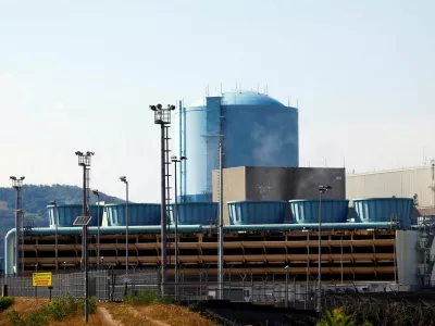 A view of the nuclear power plant in Krsko, Slovenia, August 5, 2026. REUTERS/Borut Zivulovic