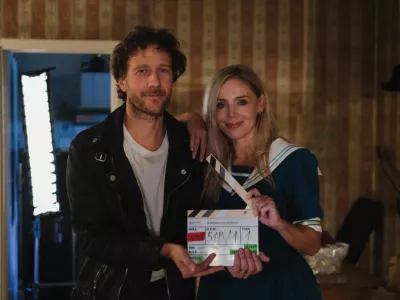 Klemen Slakonja in Katarina Čas