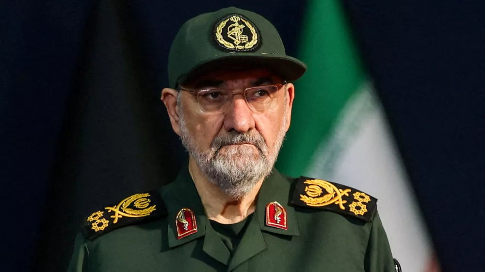 FILE PHOTO: Adviser to Iran's supreme leader Mohsen Rezaei attends a farewell ceremony for Iran's late Supreme Leader Ayatollah Ali Khamenei, who was killed on February 28 during Israeli and U.S. airstrikes on Iran, for international delegates at the Imam Khomeini Grand Mosalla in Tehran, Iran, July 3, 2026. REUTERS/Mohammed Salem Foreign media in Iran operate under guidelines set by the Ministry of Culture and Islamic Guidance, which regulates press activity and permissions ISRAEL OUT. NO COMMERCIAL OR EDITORIAL SALES IN ISRAEL. NO ACCESS FOR ISRAELI MEDIA. NO USE BBC PERSIAN. NO USE VOA PERSIAN. NO USE MANOTO. NO USE IRAN INTERNATIONAL. NO USE RADIO FARDA. DIGITAL: NO USE BBC PERSIAN. NO USE VOA PERSIAN. NO USE MANOTO. NO USE IRAN INTERNATIONAL. NO USE RADIO FARDA./File Photo