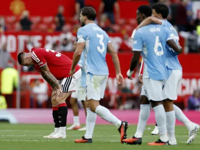 Soccer Football - Premier League - Manchester United v Manchester City - Old Trafford, Manchester, Britain - September 13, 2026 Manchester United's Benjamin Sesko looks dejected after the match Action Images via Reuters/Jason Cairnduff EDITORIAL USE ONLY. NO USE WITH UNAUTHORIZED AUDIO, VIDEO, DATA, FIXTURE LISTS, CLUB/LEAGUE LOGOS OR 'LIVE' SERVICES. ONLINE IN-MATCH USE LIMITED TO 120 IMAGES, NO VIDEO EMULATION. NO USE IN BETTING, GAMES OR SINGLE CLUB/LEAGUE/PLAYER PUBLICATIONS. PLEASE CONTACT YOUR ACCOUNT REPRESENTATIVE FOR FURTHER DETAILS..