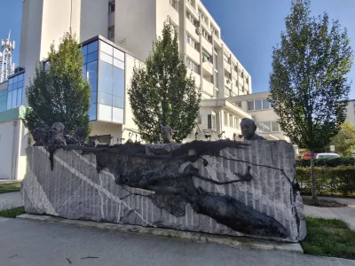 Murska Sobota.Spomenik ob 100. obletnici prikljucitve Prekmurja.Foto: Ustanova Dr. Siftarjeva fundacija