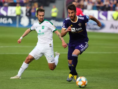 Cekici (levo), Ivković - 11.05.2019 &ndash; nogomet &ndash; Maribor: Olimpija, Prva liga TS, 32. krog: //FOTO: Bojan Velikonja
