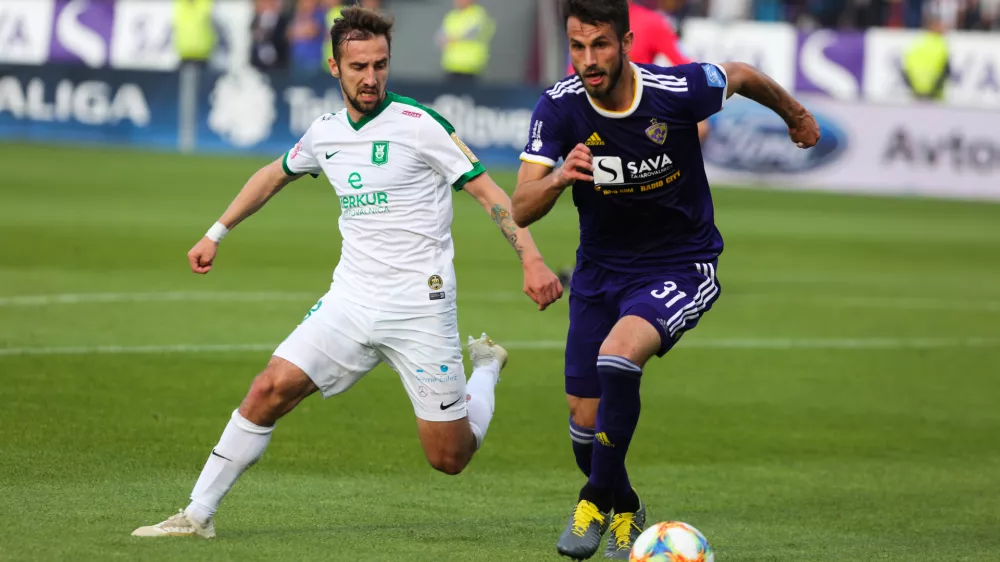 Cekici (levo), Ivković - 11.05.2019 &ndash; nogomet &ndash; Maribor: Olimpija, Prva liga TS, 32. krog: //FOTO: Bojan Velikonja
