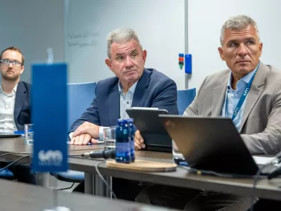 Ljubljana, prostori GEN energije.Novinarska konferenca druzbe Gen energija s predstavitvijo statusa projekta izgradnje nove jedrske elektrarne v Krskem (Jek2).