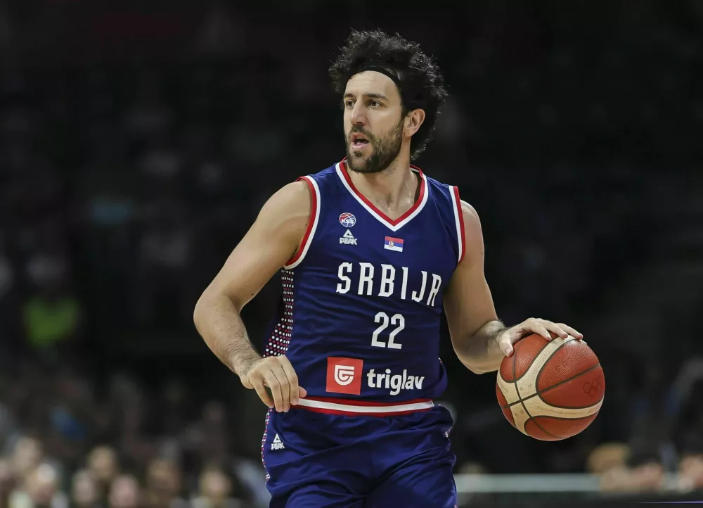 BELGRADE, SERBIA - JULY 21: Vasilije Micic of Serbia in action during the International Friendly basketball match between Serbia and Japan at Belgrade Arena on July 21, 2024 in Belgrade, Serbia. (Photo by Srdjan Stevanovic/Getty Images) / Foto: Srdjan Stevanovic