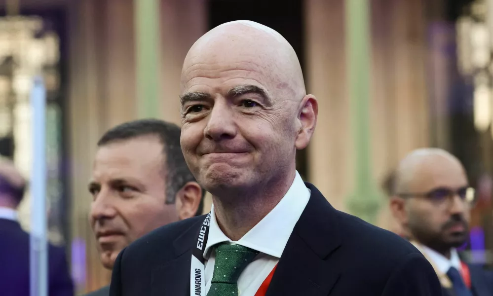 President of FIFA Gianni Infantino attends the closing ceremony of the Esports World Cup at the Grand Palais in Paris, France, August 23, 2026. Teresa Suarez/Pool via REUTERS 