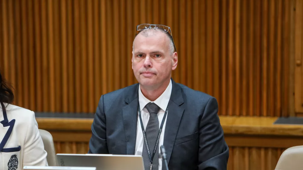 - Mihael Zupančič, kandidat za ministra za pravosodje,- 02.06.2026. - Zasli&scaron;anja kandidatov za ministre 4. vleda Janeza Jan&scaron;e pred parlamentarnimi odbori v DZ RS.//FOTO: Bojan Velikonja