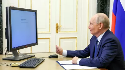 Russian President Vladimir Putin votes online in the parliamentary election in Moscow, Russia, September 18, 2026. Sputnik/Vyacheslav Prokofiev/Pool via REUTERS ATTENTION EDITORS - THIS IMAGE WAS PROVIDED BY A THIRD PARTY. / Foto: Vyacheslav Prokofiev